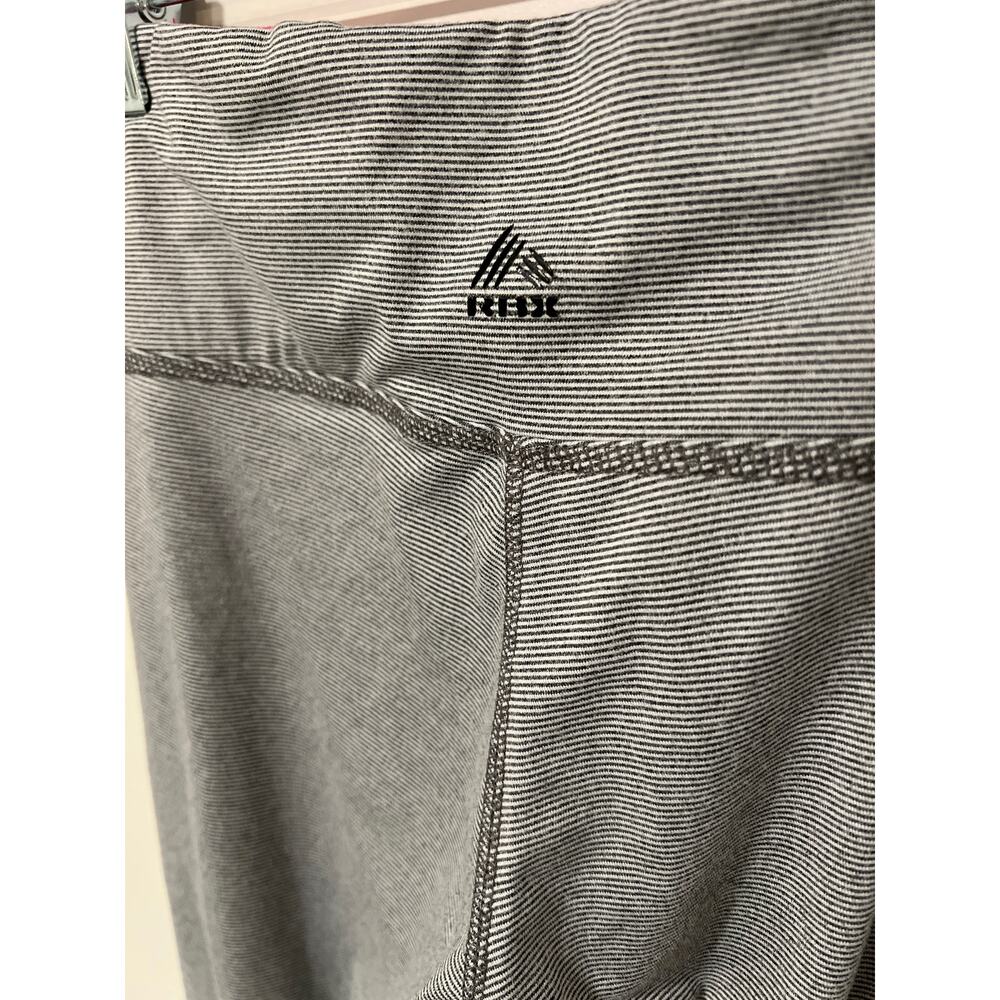 RBK, Full Length Leggings, Gray and White, Size S, 1066D - Picture 3 of 3